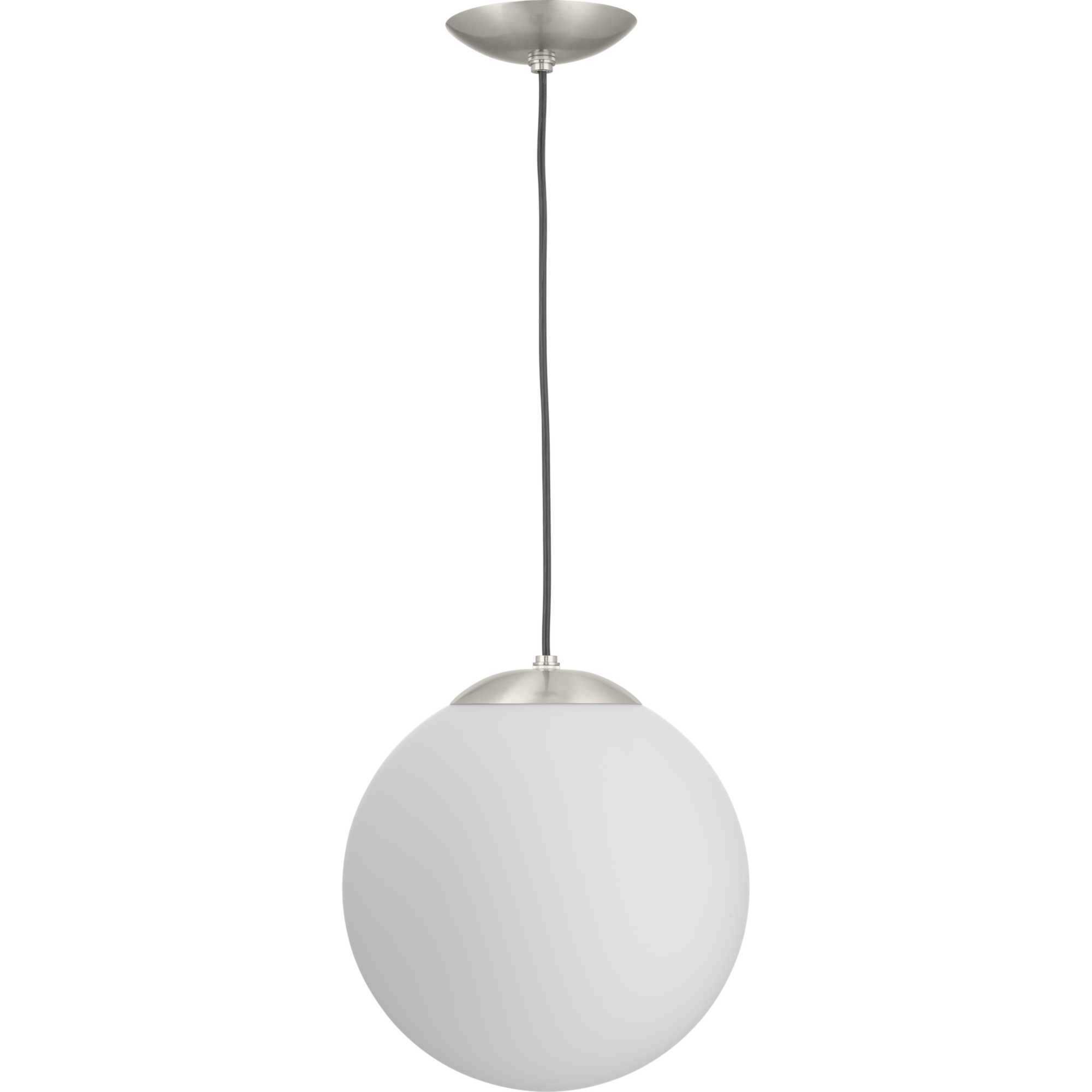 Atwell 1 Light 12 inch Brushed Nickel Pendant Ceiling Light, Large