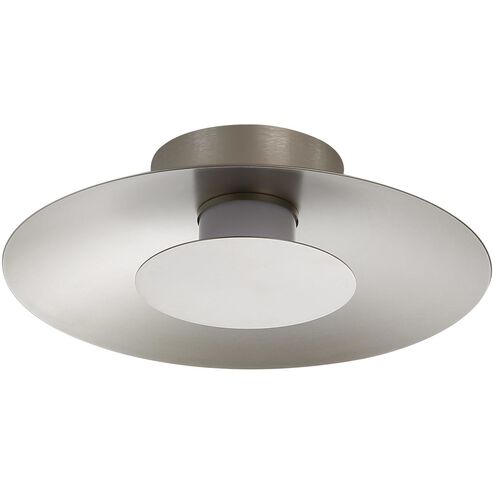 Luma LED 11.75 inch Sand Nickel Flush Mount Ceiling Light