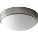 Journey 1 Light 11 inch Satin Nickel Flush Mount Ceiling Light