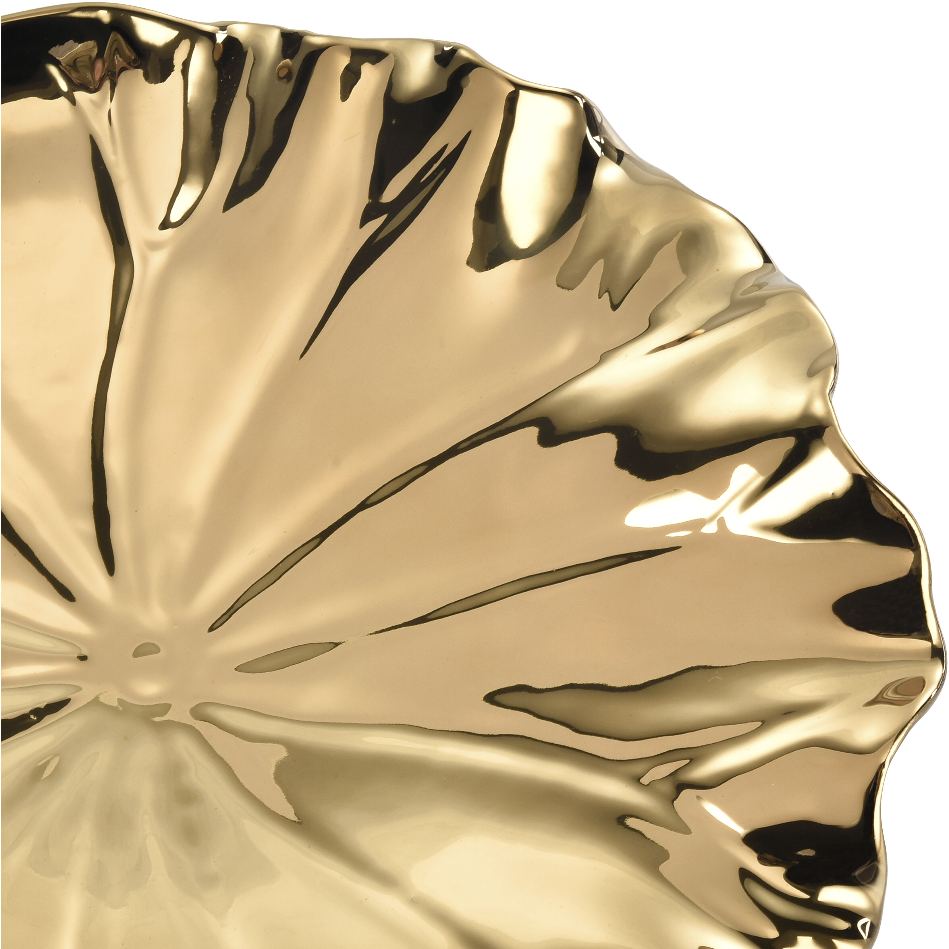 Petal Gold Dimensional Wall Art, Set of 4
