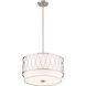 Dalton 3 Light 17 inch Brushed Nickel Pendant Ceiling Light