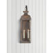Chapman & Myers Suffork 2 Light 29.25 inch Natural Copper Outdoor Wall Lantern