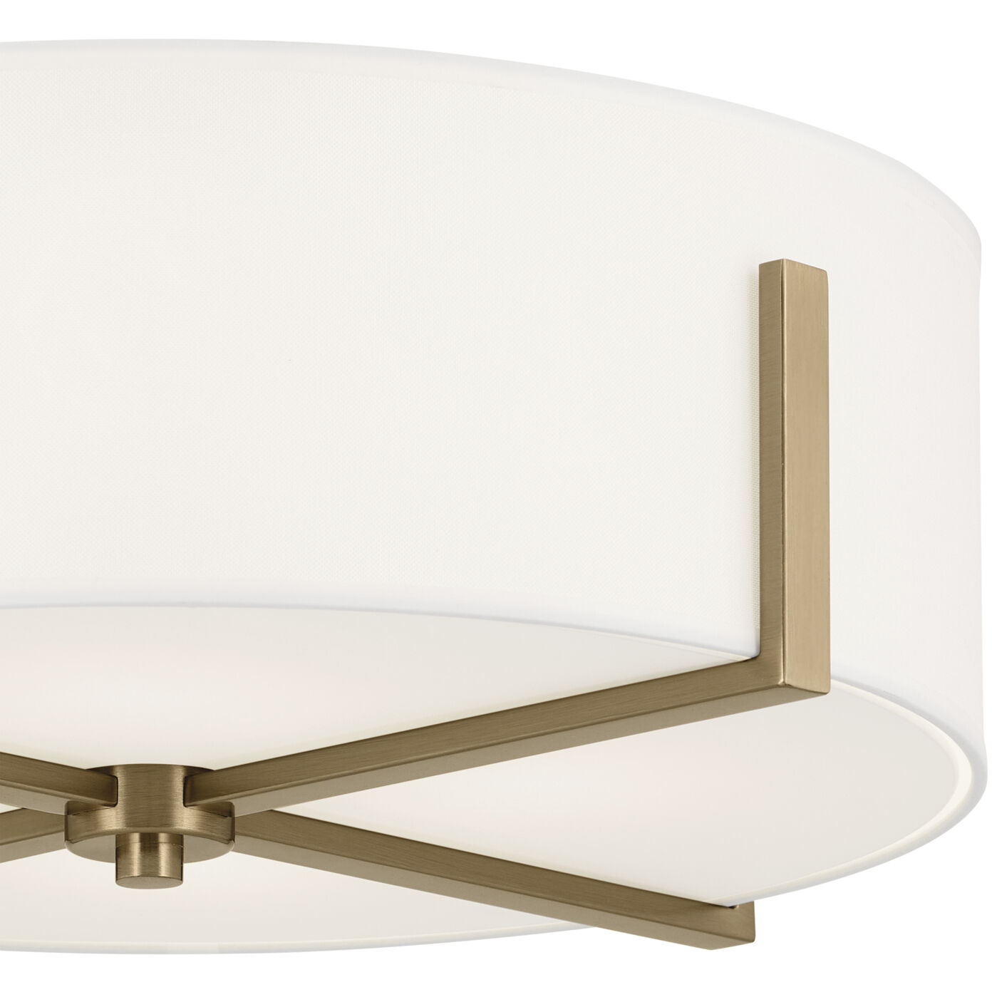 Malen LED 20 inch Champagne Bronze Flush Mount Ceiling Light