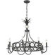 Hearst 8 Light 33 inch Black Tourmaline Chandelier Ceiling Light