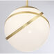 Batignolles By Robin Baron 3 Light 24.75 inch Spring Gold Leaf Pan Pendant Ceiling Light
