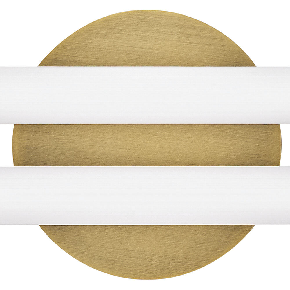 Eos LED 25 inch Lacquered Brass Bath Light Wall Light