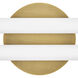 Eos LED 25 inch Lacquered Brass Bath Light Wall Light