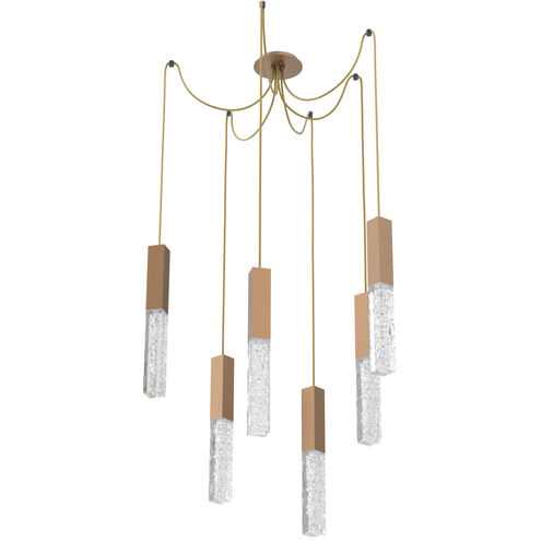 Axis LED 11 inch Novel Brass Swag Multi-Pendant Ceiling Light in 3000K LED