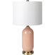 Monroe 26 inch 100 watt Brass Table Lamp Portable Light