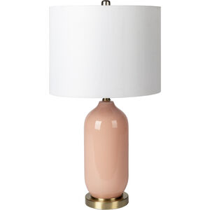 Monroe 26 inch 100 watt Brass Table Lamp Portable Light