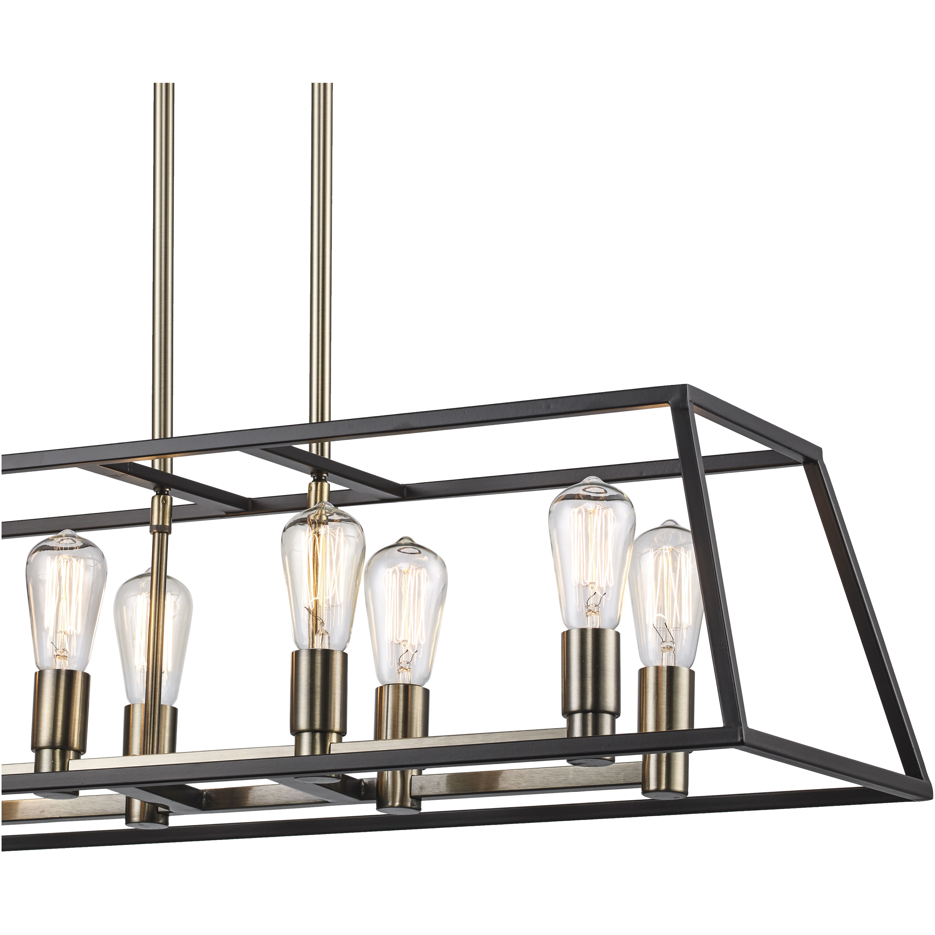 Adams 8 Light 35 inch Rubbed Oil Bronze Pendant Ceiling Light