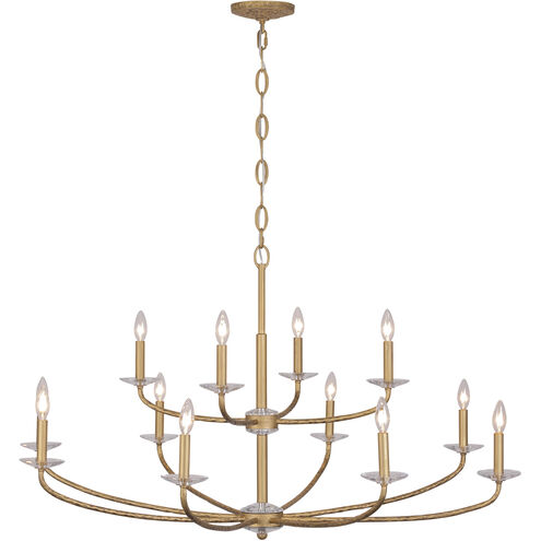 Atella 12 Light 48 inch Ashen Gold Chandelier Ceiling Light