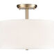Guyten 2 Light 13.00 inch Semi-Flush Mount