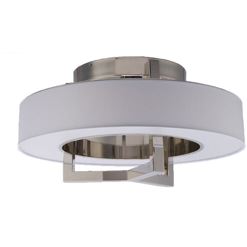 Madison LED 16 inch Brushed Nickel Flush Mount Ceiling Light, dweLED