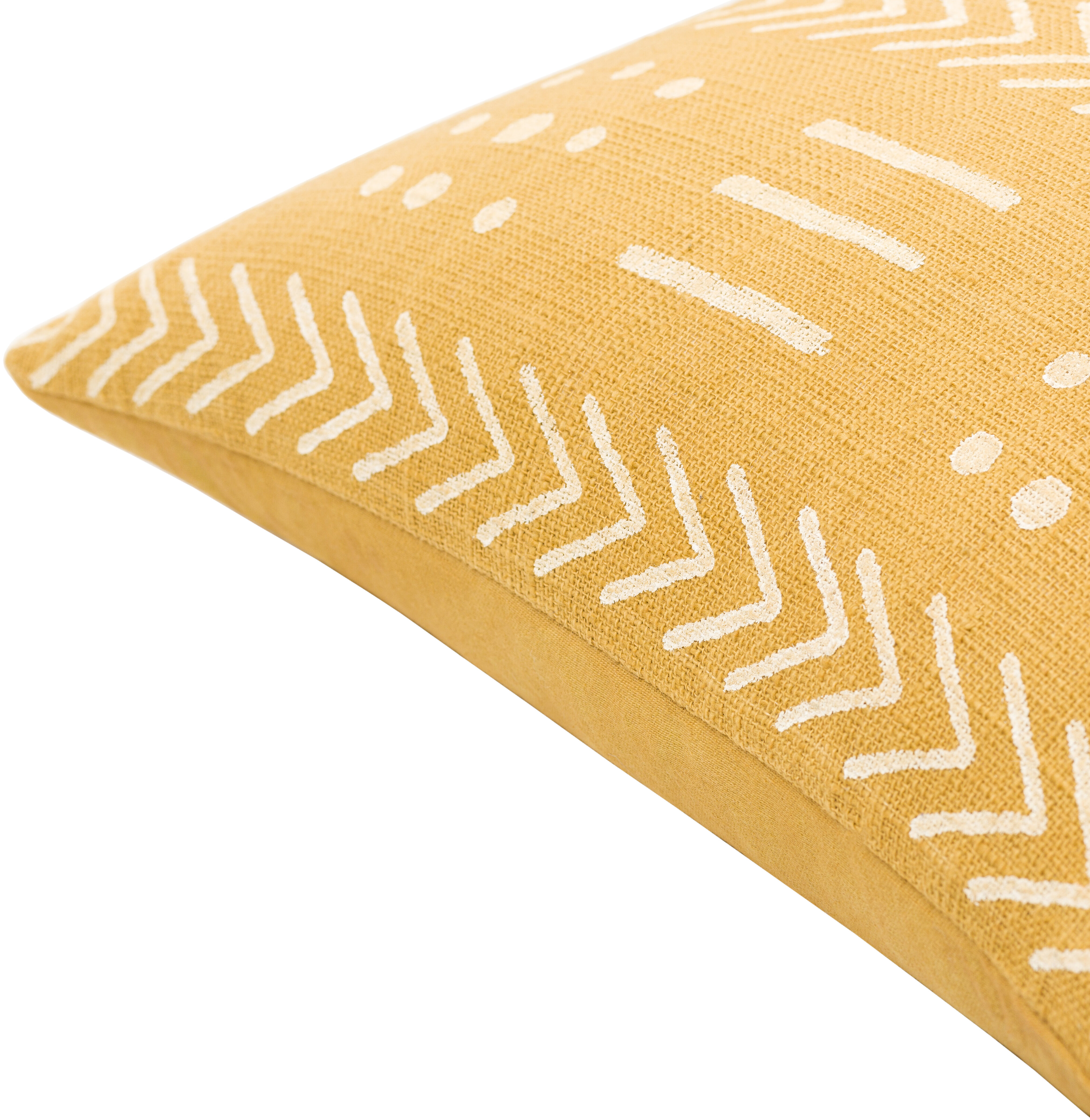 Malian 22 inch Mustard Pillow Kit in 14 x 22, Lumbar