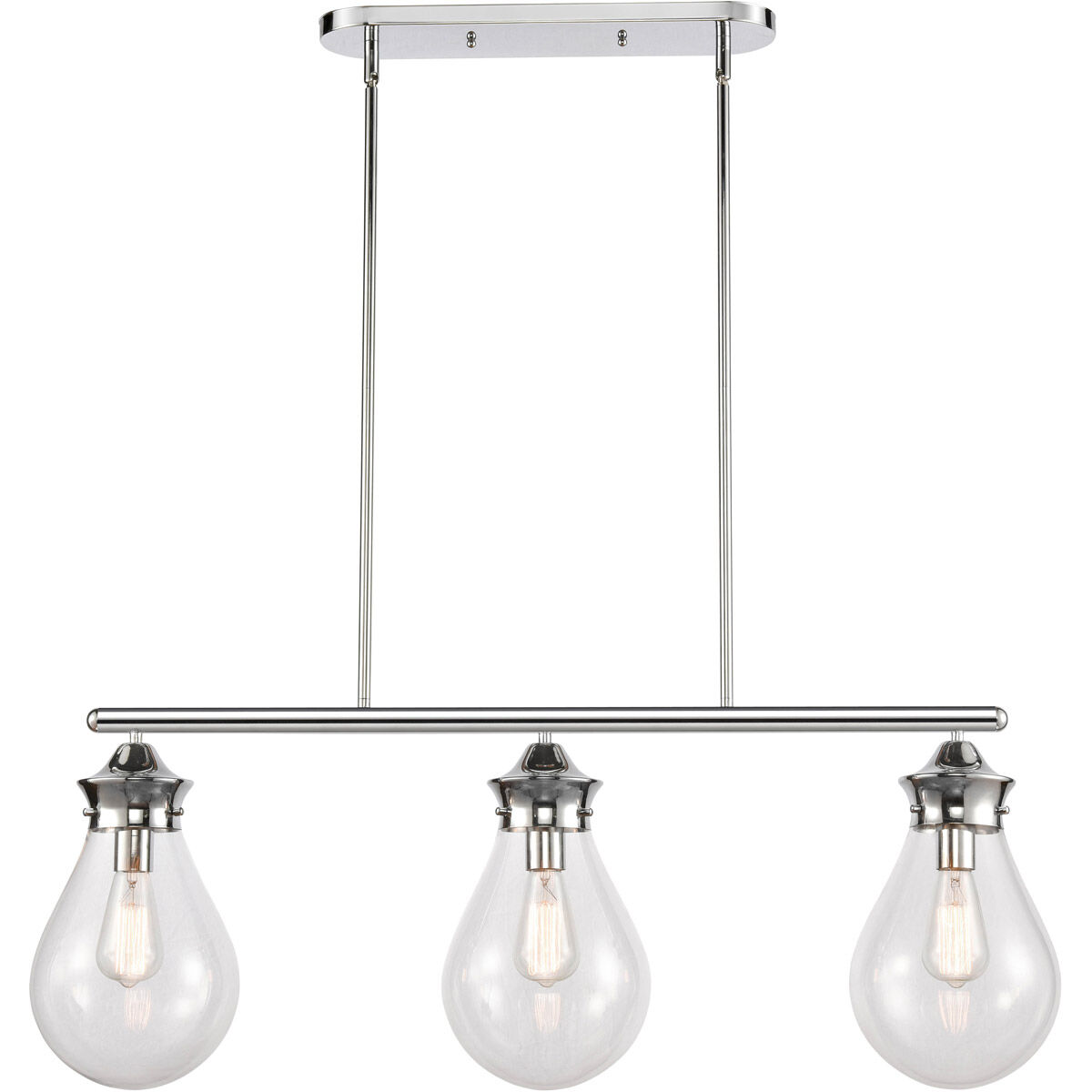 Genesis LED 39 inch Polished Chrome Island Light Ceiling Light