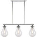 Genesis 3 Light 39 inch Polished Chrome Island Light Ceiling Light