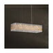 Sarella 13 Light 36.5 inch Polished Stainless Steel Linear Pendant Ceiling Light in Heritage