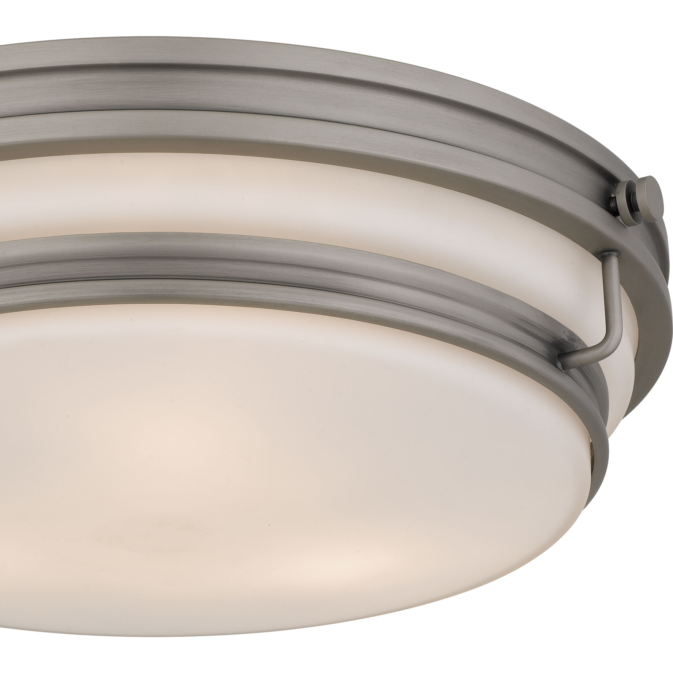 Grafton 3 Light 16 inch Antique Nickel Flush Mount Ceiling Light, Medium