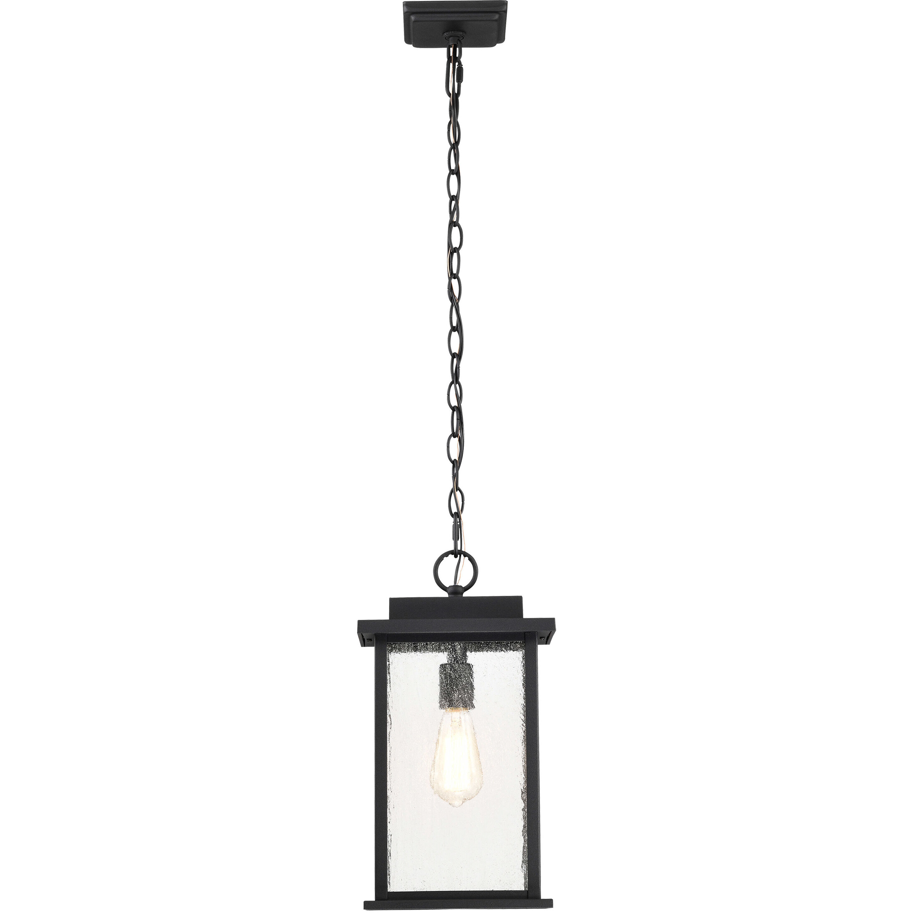 Sullivan 9 inch Matte Black Outdoor Hanging Lantern
