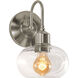 Laney 1 Light 6.6 inch Satin Nickel Sconce Wall Light