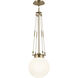 Albers LED 10.5 inch Muted Brushed Gold Pendant Ceiling Light in Brushed Gold and Champagne Bronze