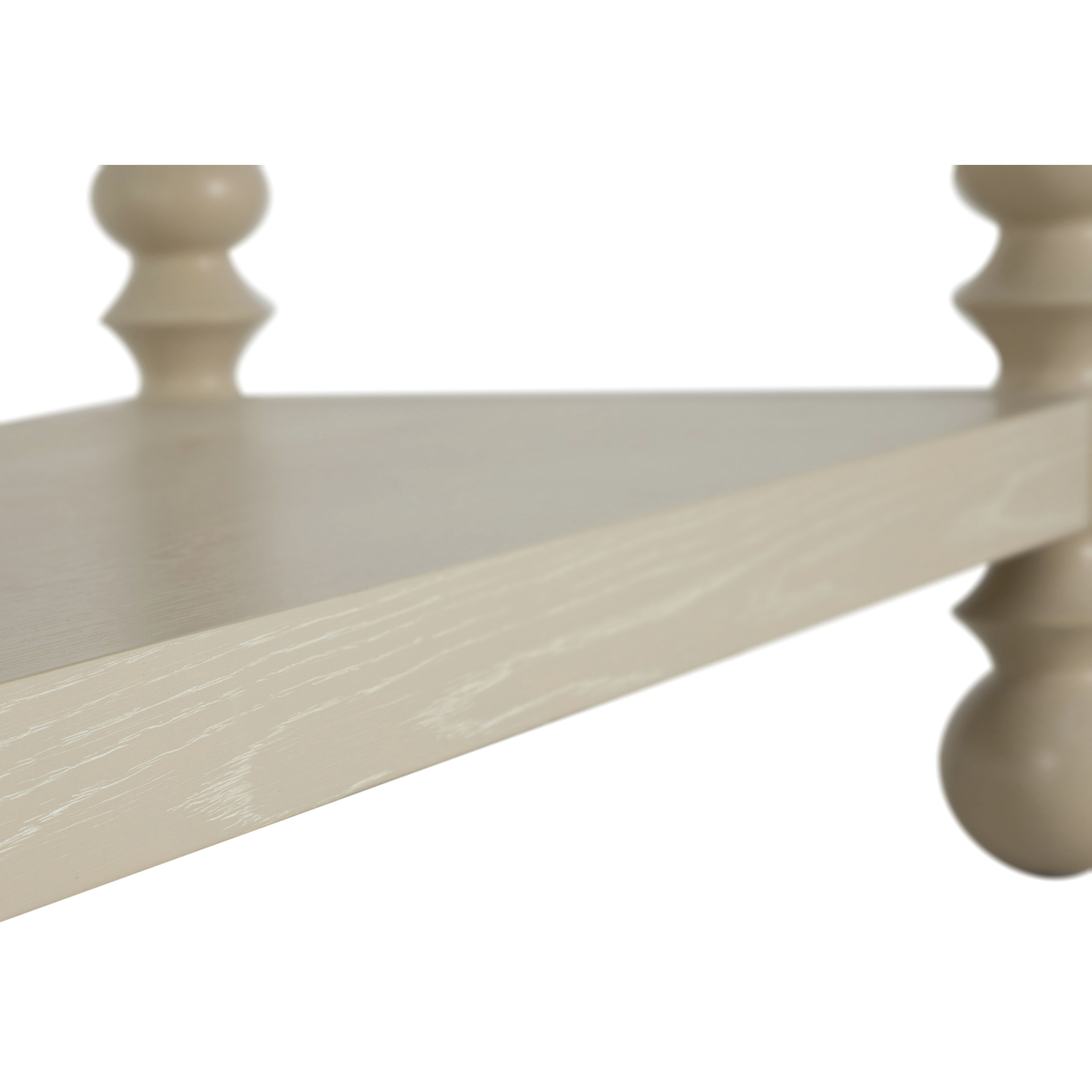 Natalie Cerused White Bookcase