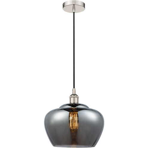 Edison Fenton 1 Light 11 inch Polished Nickel Mini Pendant Ceiling Light