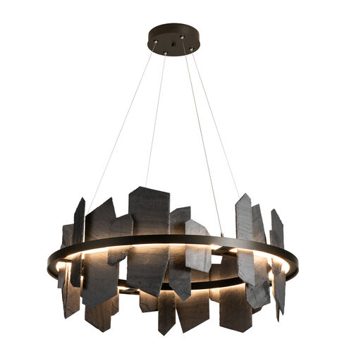 Ardesia LED 38 inch Oil Rubbed Bronze Pendant Ceiling Light in Oil Rubbed Bronze/Slate, Circular