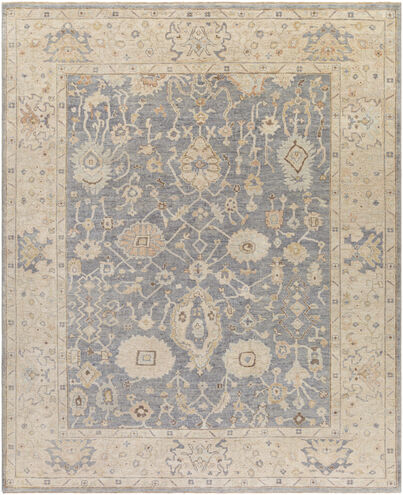 Normandy 120 X 96 inch Charcoal Rug in 8 x 10, Rectangle
