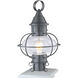 Classic Onion 1 Light 18.63 inch Gunmetal Outdoor Post Light