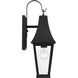 Chateau Grande 1 Light 19 inch Coal/Gold Outdoor Wall Light, Great Outdoors