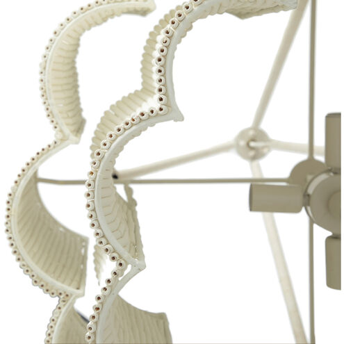 Mimi 4 Light 29.25 inch Winter White / Natural Chandelier Ceiling Light