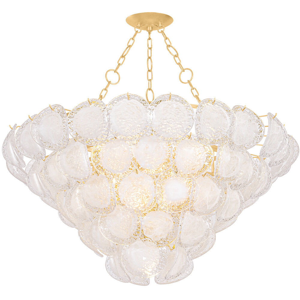 Cedar Hill 17 Light 47.25 inch Vintage Gold Leaf Chandelier Ceiling Light