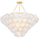 Cedar Hill 17 Light 47.25 inch Vintage Gold Leaf Chandelier Ceiling Light