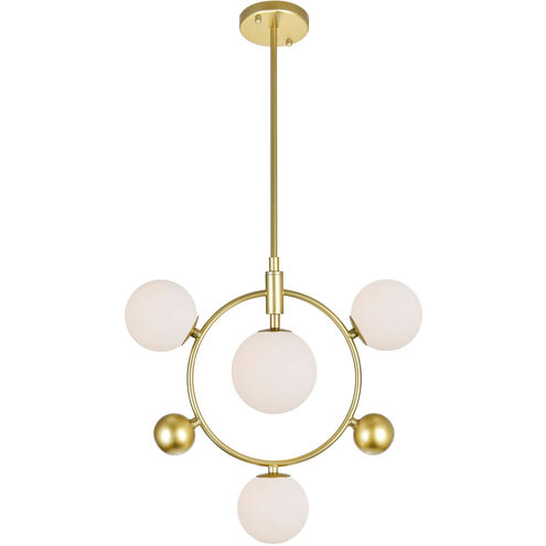 Celeste LED 16 inch Medallion Gold Down Pendant Ceiling Light