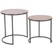 Carter 20.25 X 19 inch Copper/Black Nesting Table Set, Set of 2