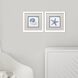 Azure Shell Blue and Gray Framed Art, Propac