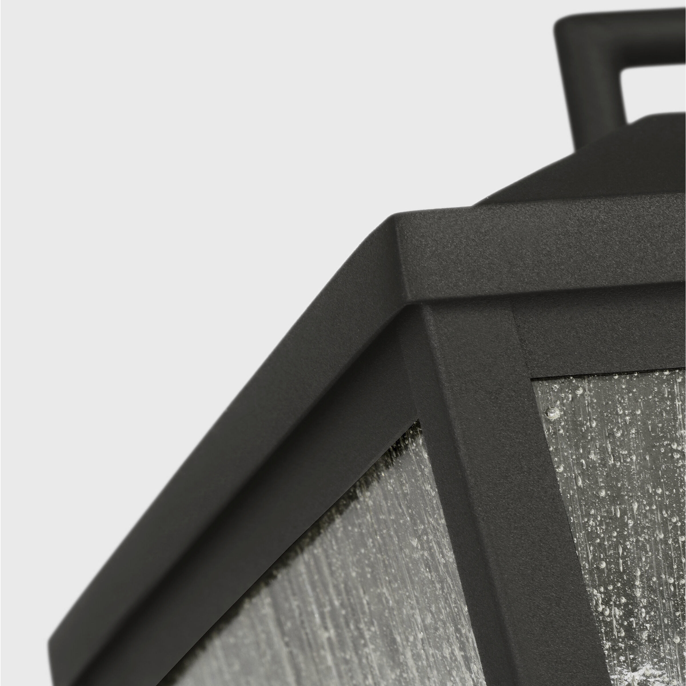 Drew & Jonathan Kennewick 2 Light 9 inch Textured Black Outdoor Pendant Lantern, Medium