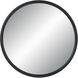 Namur 36 X 36 inch Matte Black Wall Mirror
