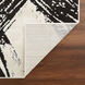Optika 90 X 63 inch Black/White Rug in 5 x 7