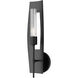 Passage 1 Light 5.3 inch Ink Sconce Wall Light in Clear