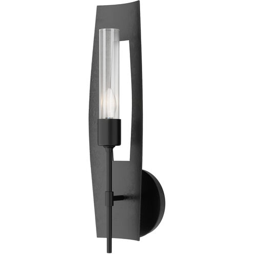 Passage 1 Light 5.3 inch Ink Sconce Wall Light in Clear