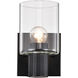 Clarksville 1 Light 4.5 inch Matte Black Vanity Light Wall Light