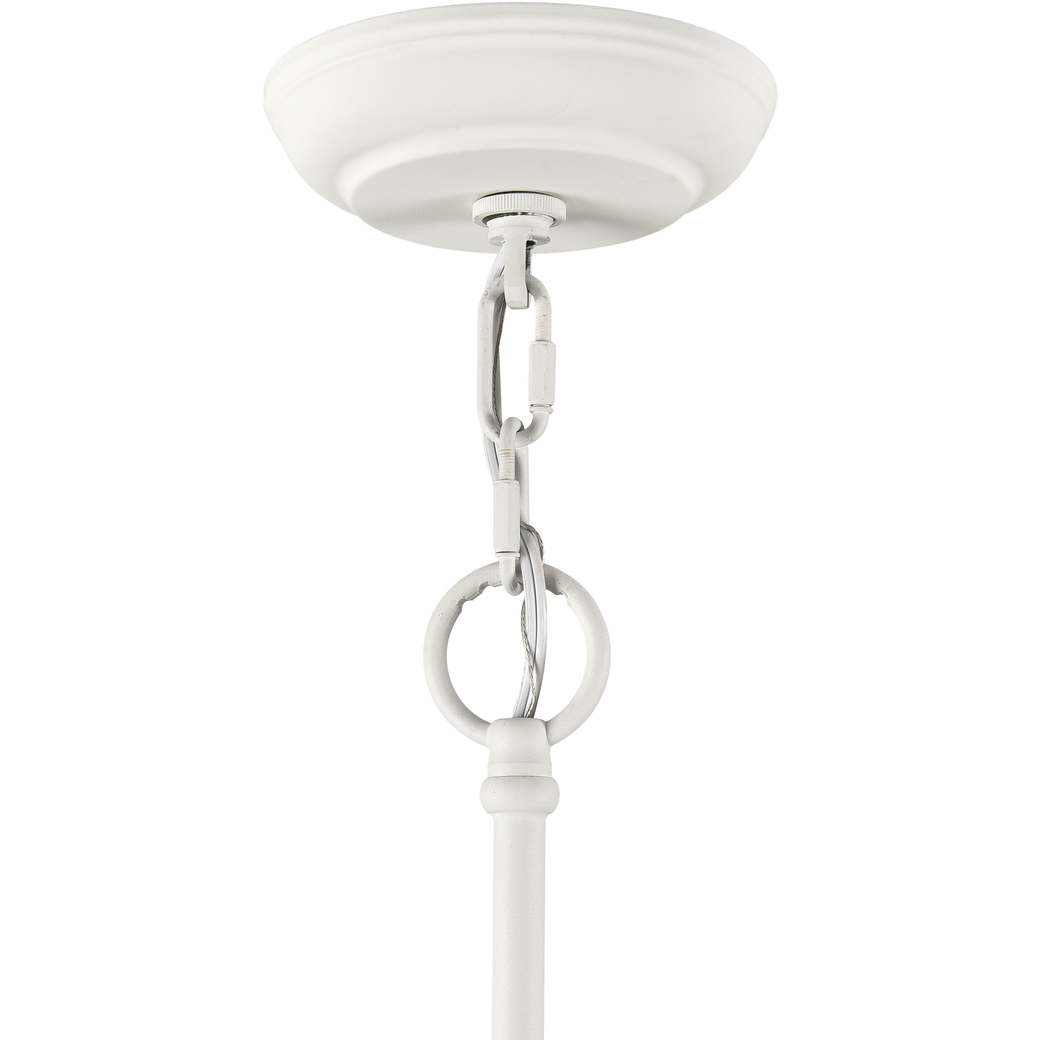 Adelaide 20 Light 59.5 inch White with Cream and Clear Chandelier Ceiling Light