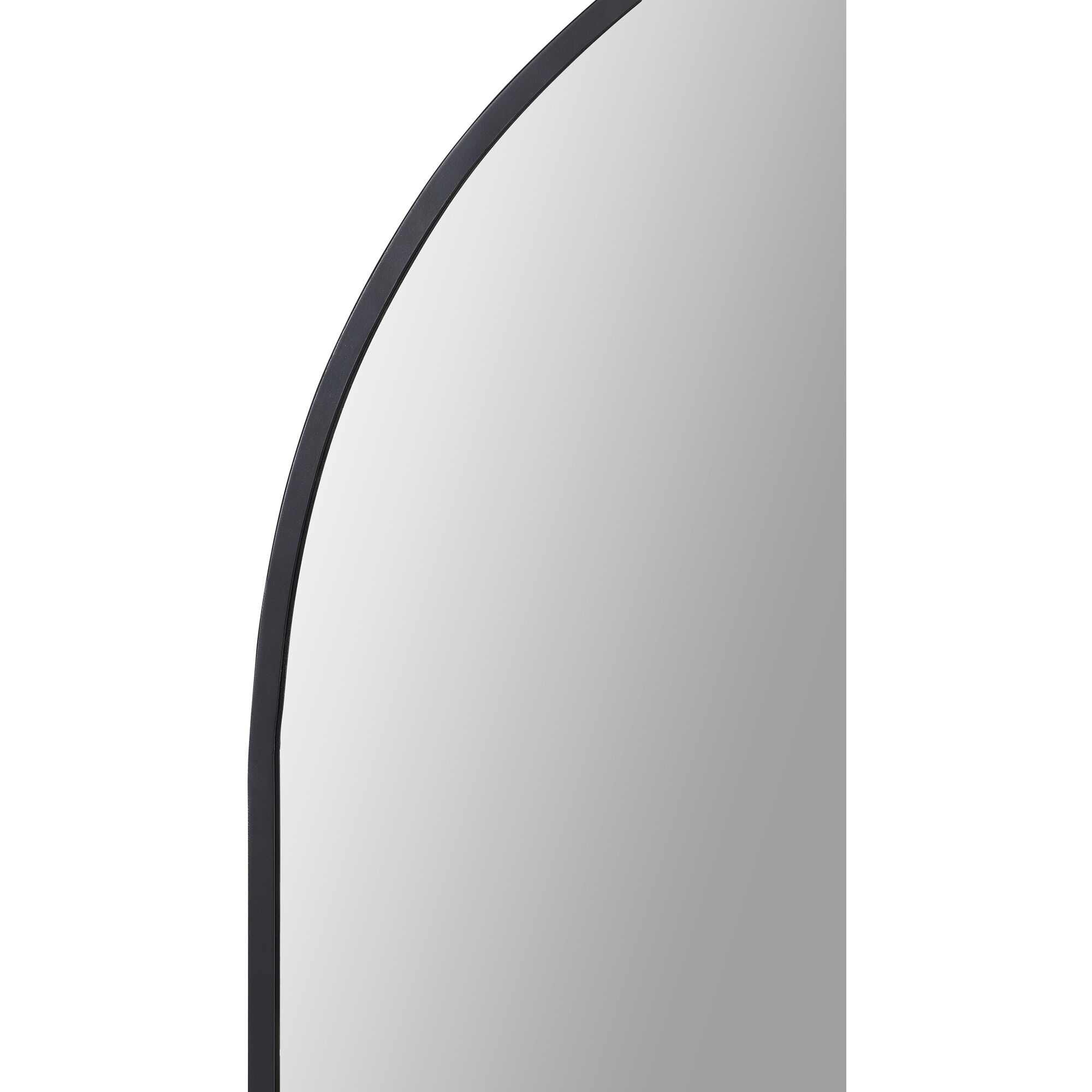 Waren 36 X 24 inch Matte Black Wall Mirror
