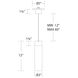 Twist-N-Lite LED 3 inch White Mini-Pendant Ceiling Light