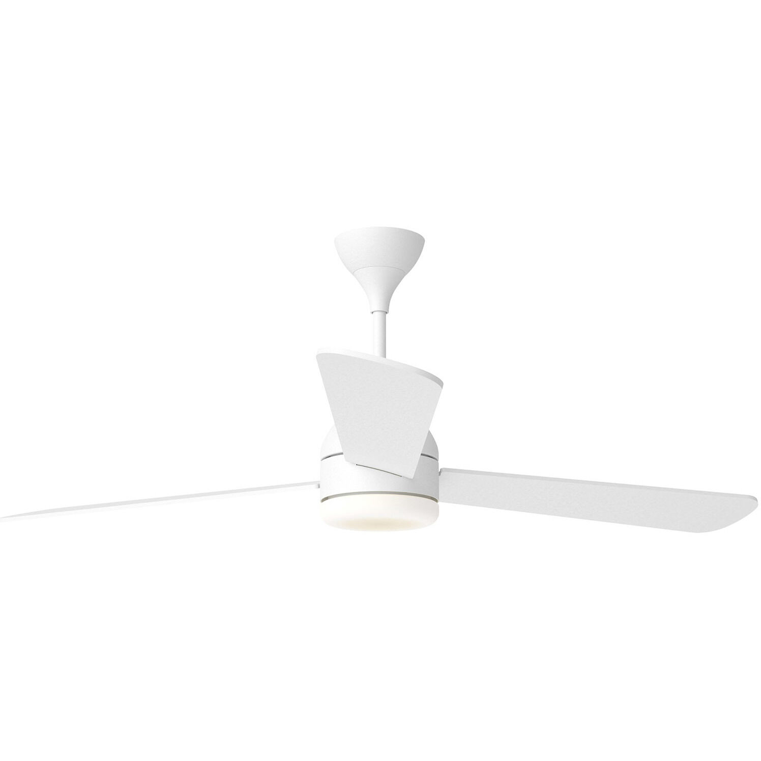 Streaming 60 inch Matte White Indoor/Outdoor Smart Ceiling Fan