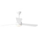 Streaming 60 inch Matte White Indoor/Outdoor Smart Ceiling Fan
