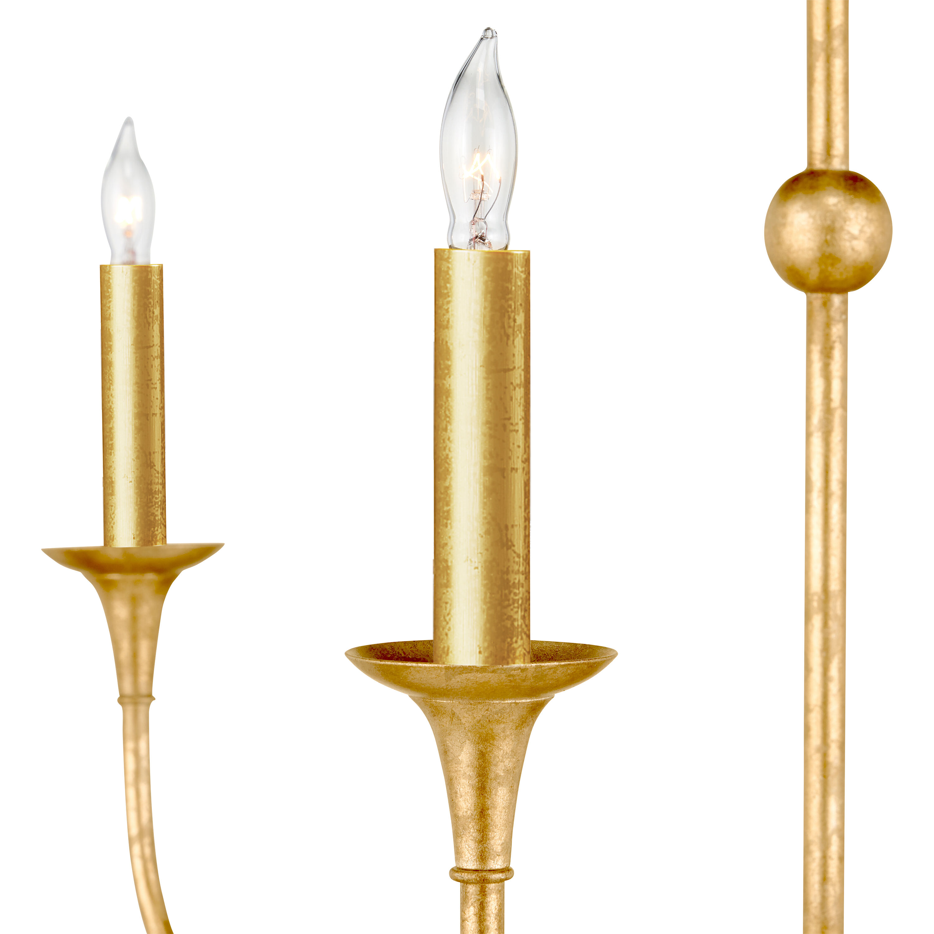Nottaway 9 Light 44.25 inch Contemporary Gold Leaf/Contemporary Gold Chandelier Ceiling Light